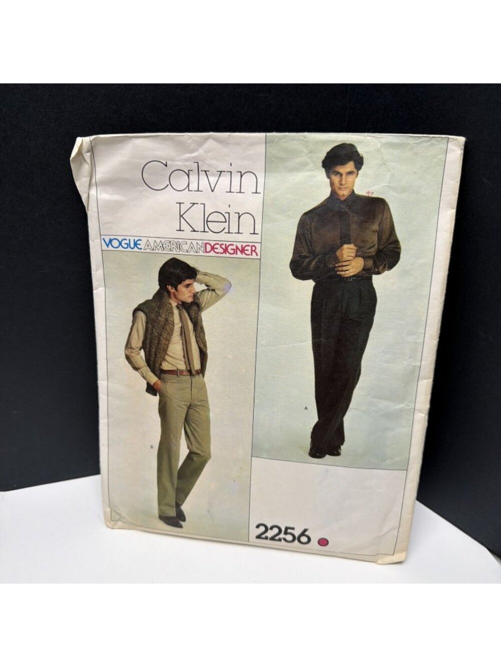 Vogue Calvin Klein Pattern 2256 Men's Pants Size 34 Dress Trousers